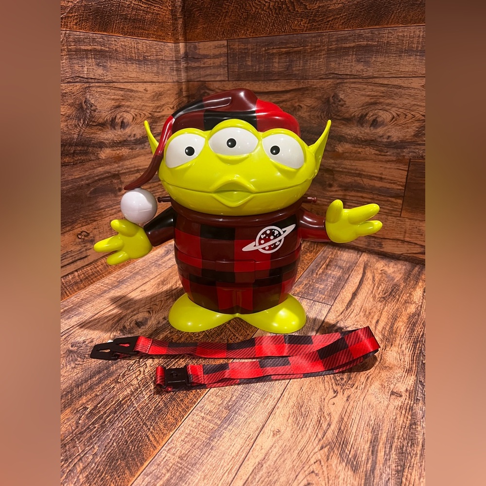 DISNEY PARKS Toy Story Alien Christmas Popcorn Bucket